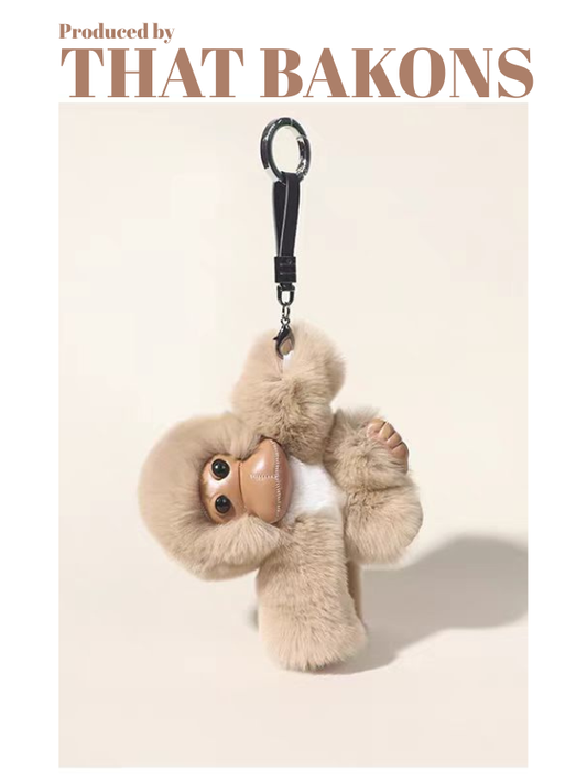 Furry Monkey Plush Charm