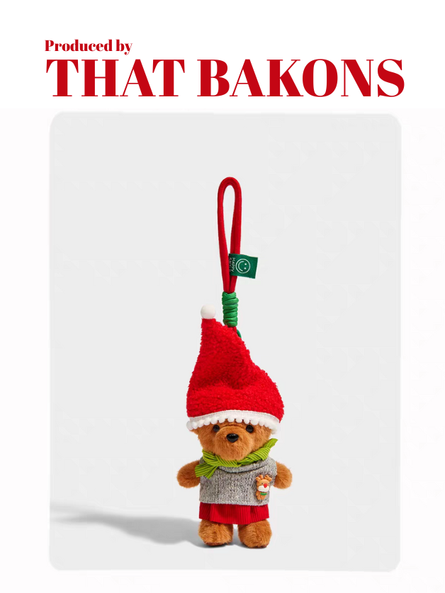 Christmas Bear Plush Charm