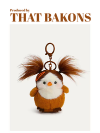 Messy Hair Penguin Charm