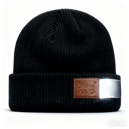 That bakons Reflective Knit Beanie