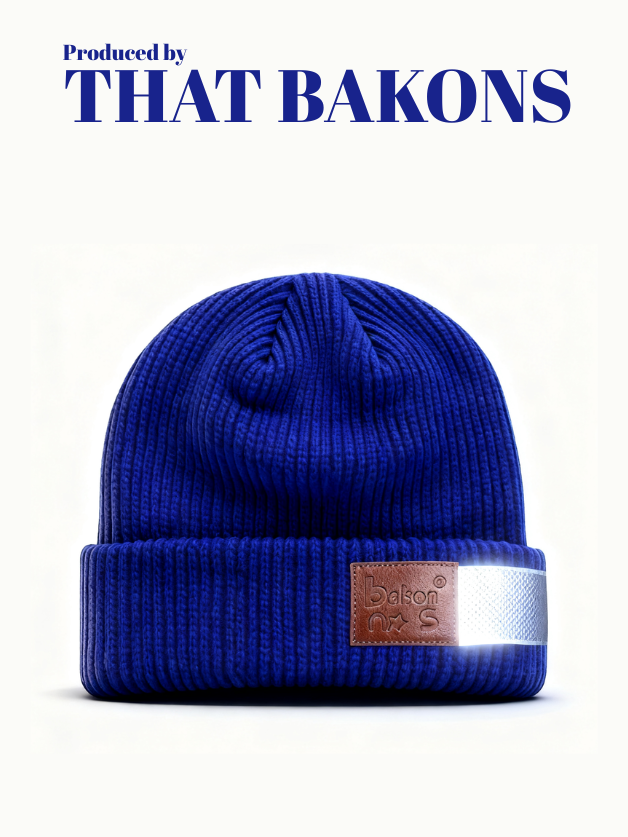 That bakons Reflective Knit Beanie