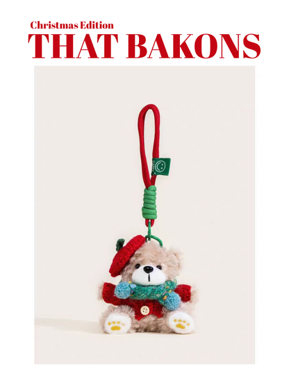 Christmas Beret Bear Charm