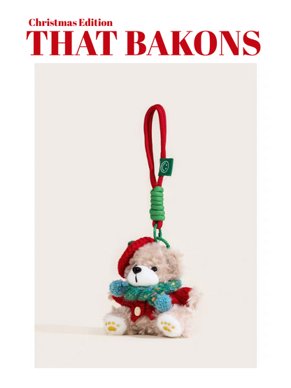 Christmas Beret Bear Charm