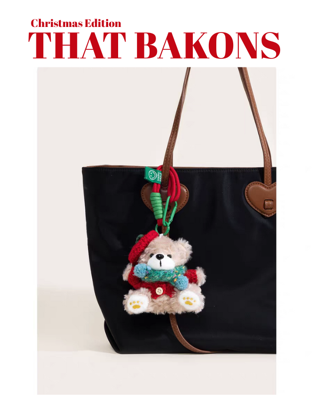 Christmas Beret Bear Charm