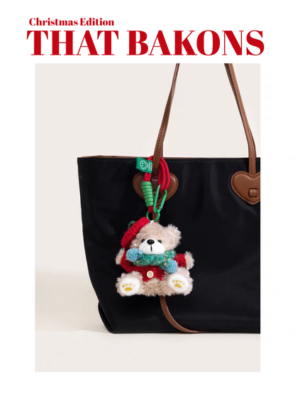 Christmas Beret Bear Charm