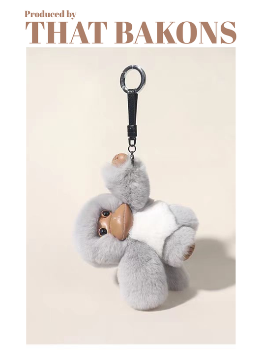 Furry Monkey Plush Charm