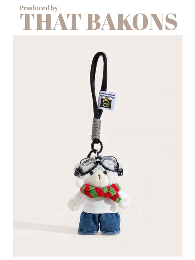 Aviator Bear Plush Charm