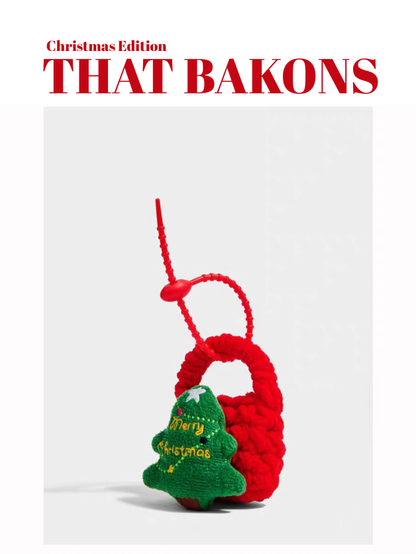 Christmas Mini Knit Tote