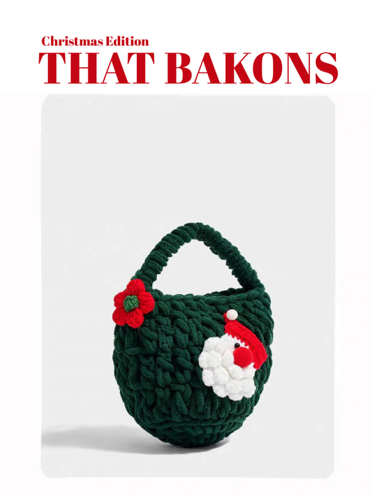 Christmas Knit Mini Tote