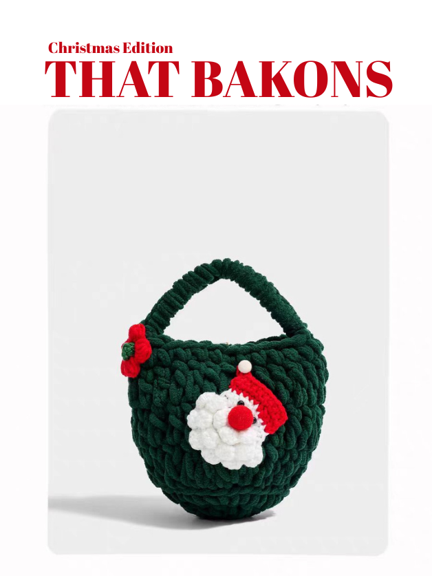 Christmas Knit Mini Tote