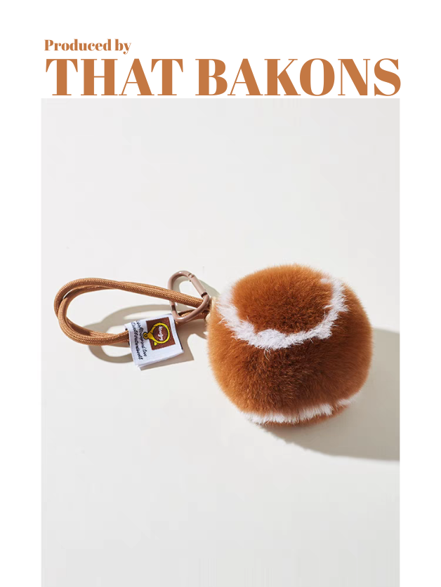 Faux Fur Baseball Charm