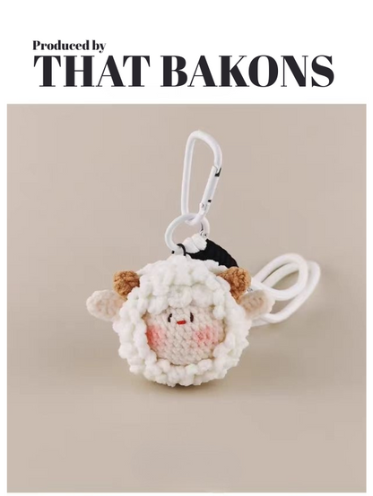 Fluffy Sheep Plush Keychain