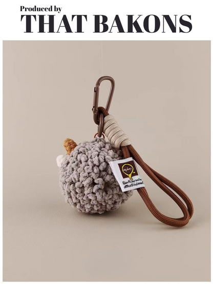 Fluffy Sheep Plush Keychain
