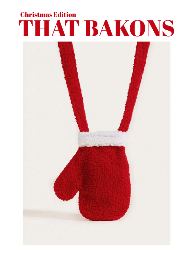 Christmas Mitten Crossbody Bag