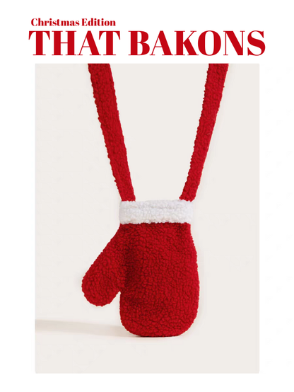 Christmas Mitten Crossbody Bag