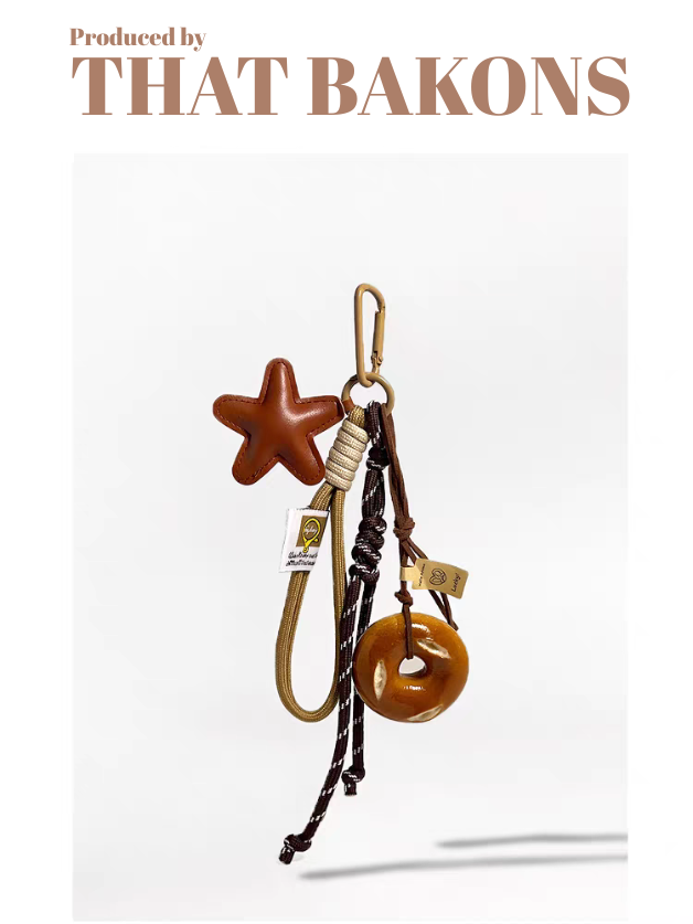 Bagel Plush Keychain