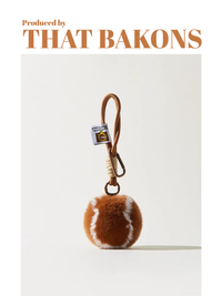 Faux Fur Baseball Charm