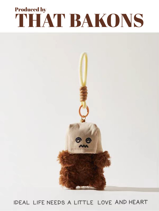 Verlegen Beer Pluche Sleutelhanger