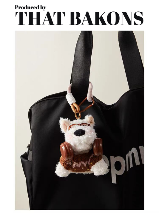 Lazy Pup Plush Charm