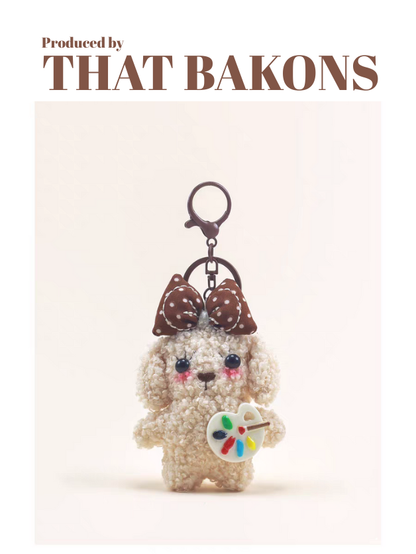 Painter Puppy Plush Charm