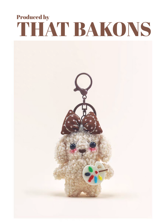 Painter Puppy Plush Charm