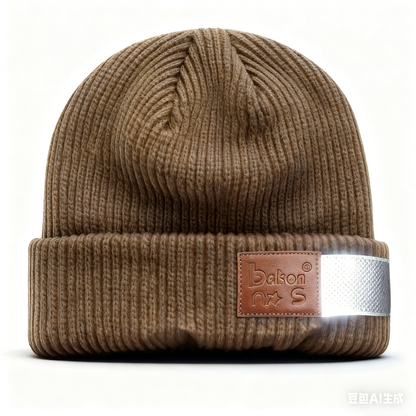 That bakons Reflective Knit Beanie