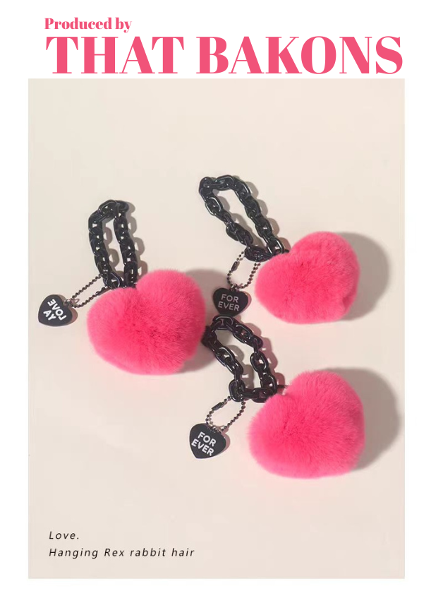 Love You Heart Plush Charm