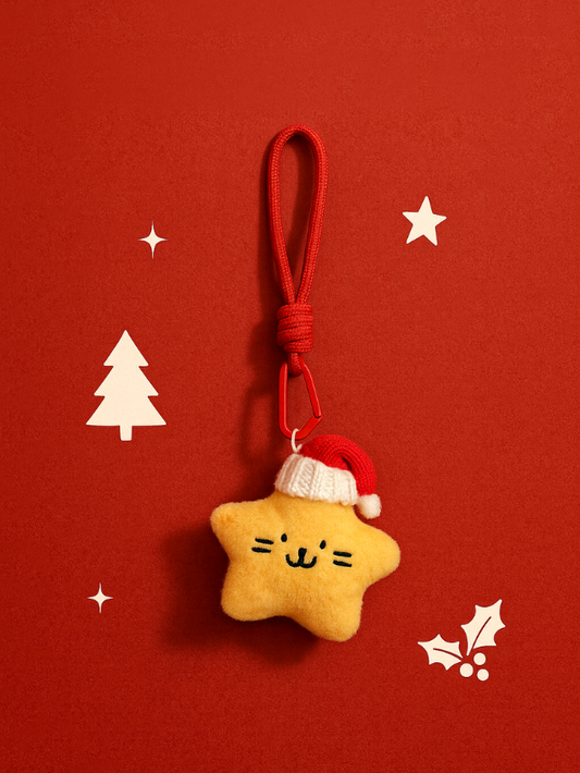 Christmas Star Plush Charm