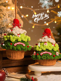 Cozy Crochet Christmas Apple Tree Bag