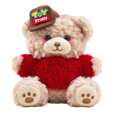 Christmas Sweater Bear Charm in a red sweater