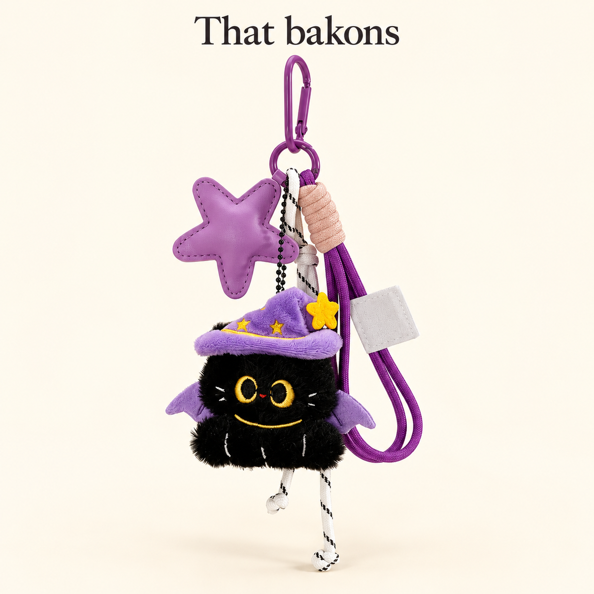 That bakons Magic Cat Plush Bag Charm