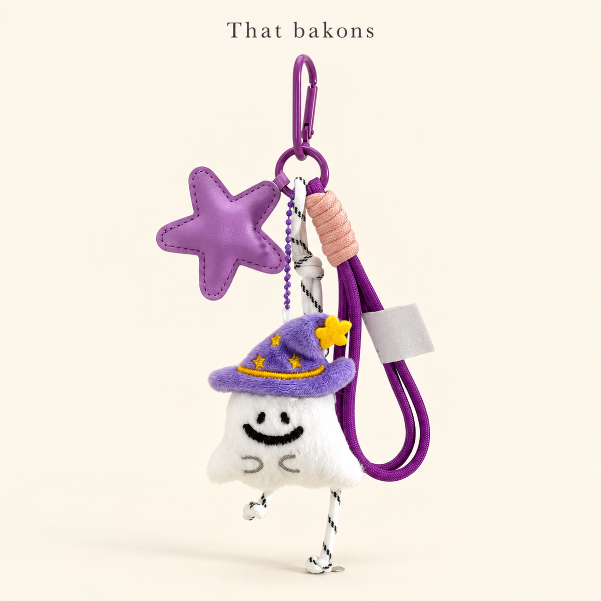 That bakons Magic Ghost Plush Bag Charm
